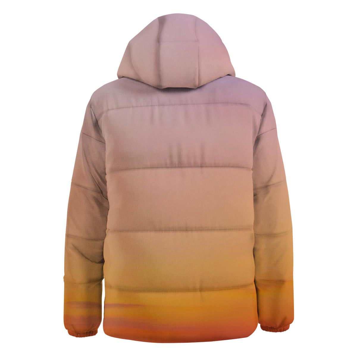 Sky Sunrise Print Down Jacket-grizzshop