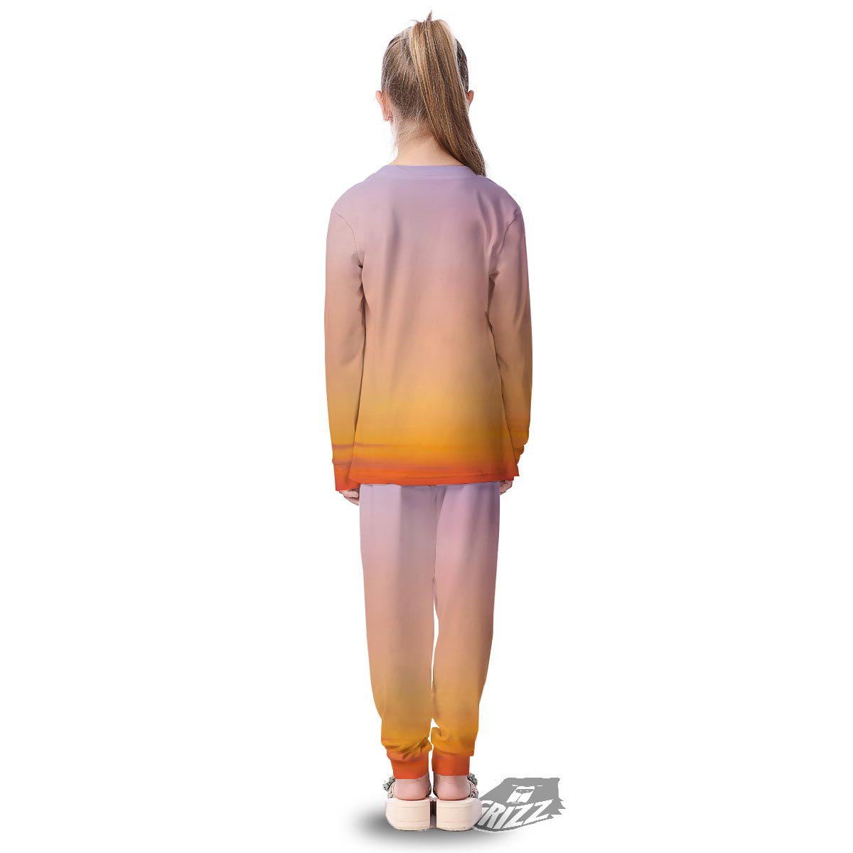 Sky Sunrise Print Kid's Pajamas-grizzshop