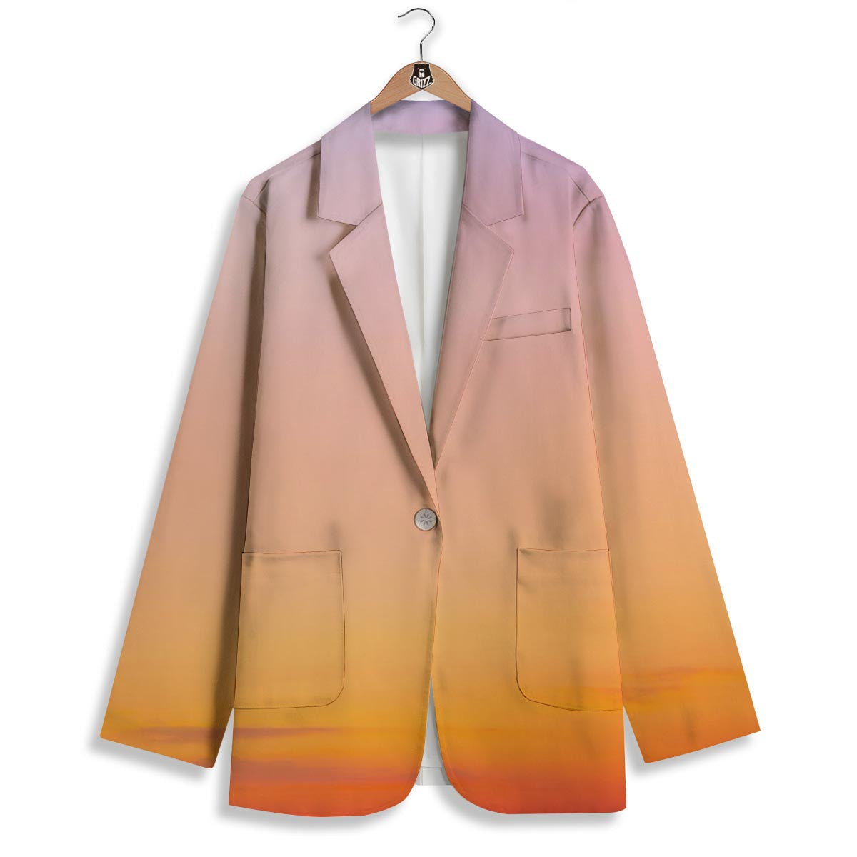 Sky Sunrise Print Women's Blazer-grizzshop