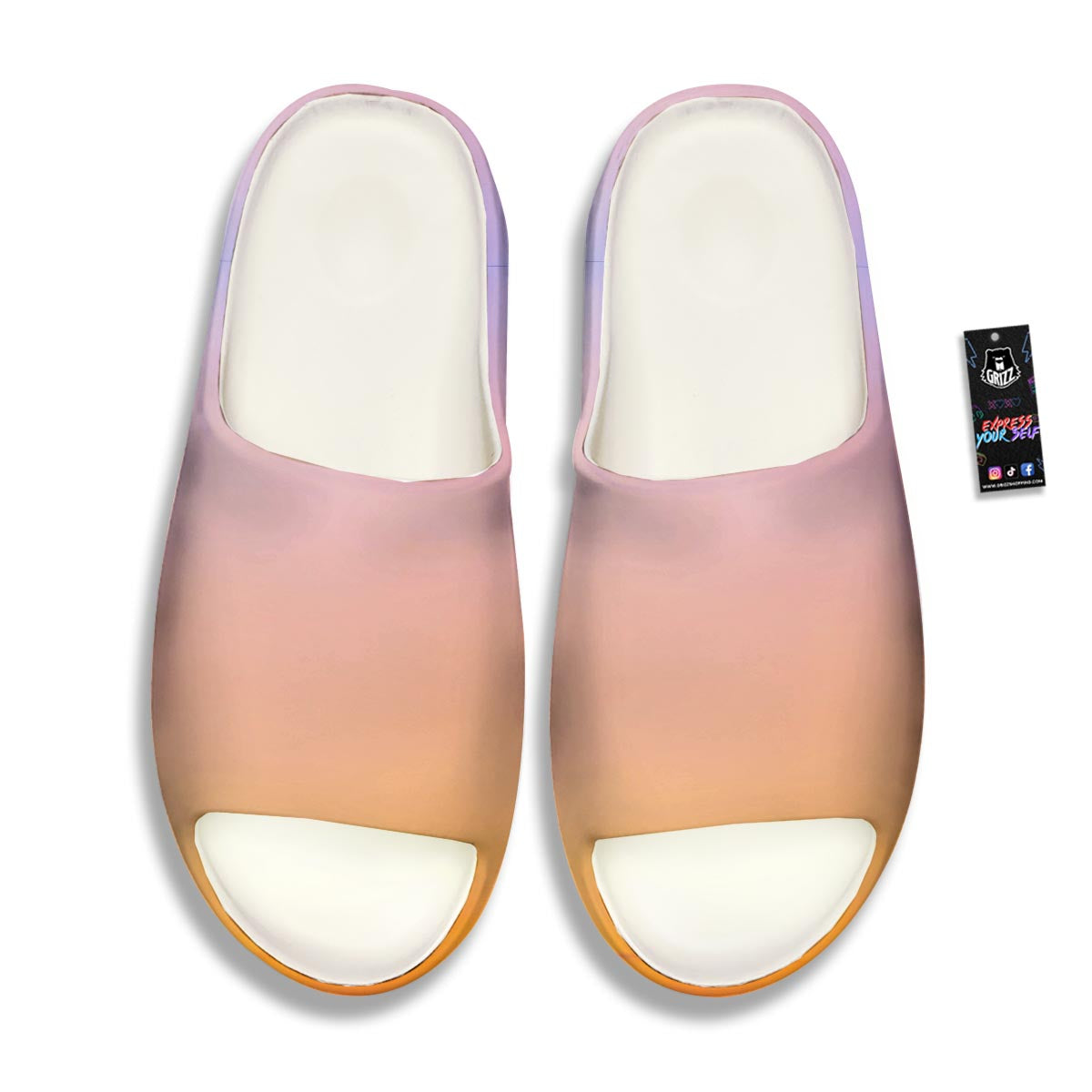 Sky Sunrise Print Sandals-grizzshop