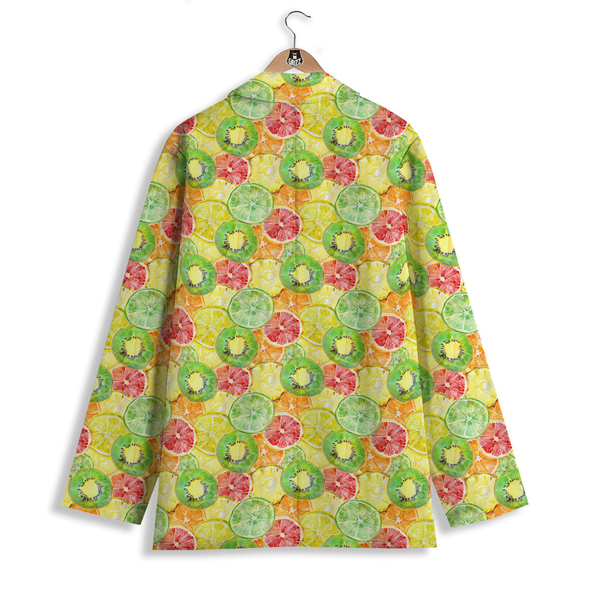Slices Fruit Orange Print Pattern Women's Blazer-grizzshop