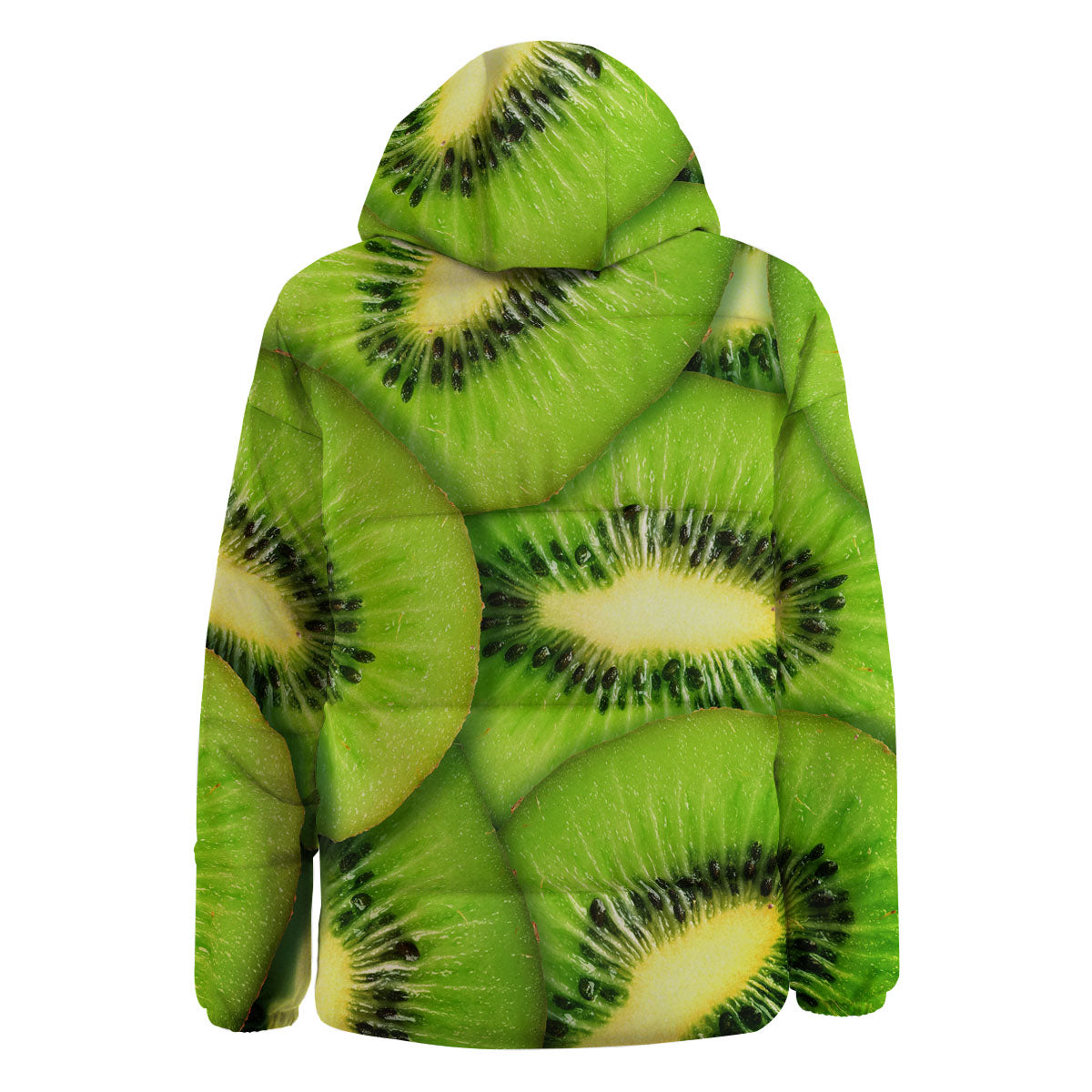 Slices Kiwi Print Down Jacket-grizzshop