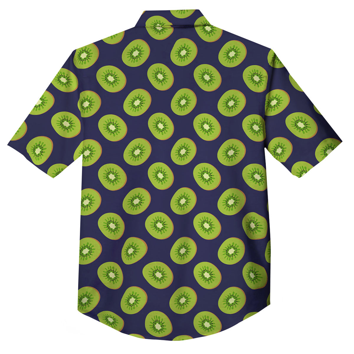 Slices Kiwi Print Pattern Button Up Shirt-grizzshop