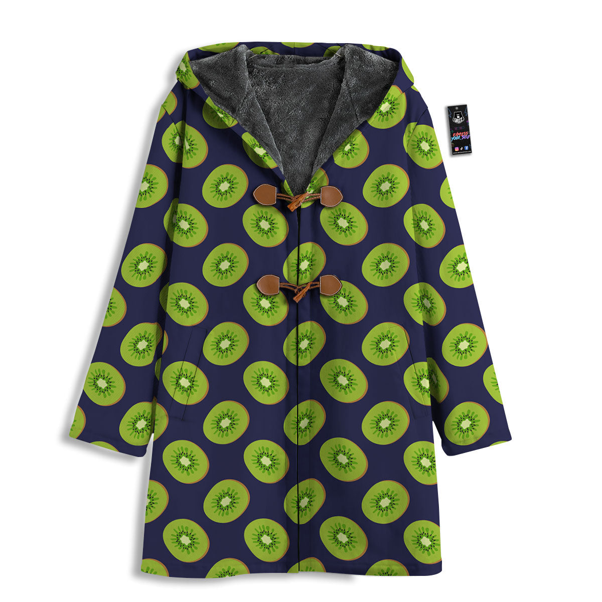 Slices Kiwi Print Pattern Men's Windbreaker Jacket-grizzshop