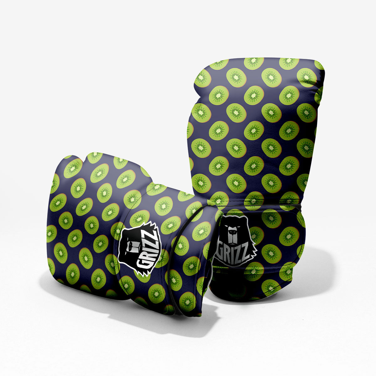 Slices Kiwi Print Pattern Pro Boxing Glove