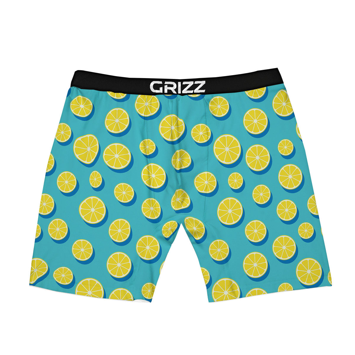 Slices Lemon Print Pattern Boxer Briefs-grizzshop