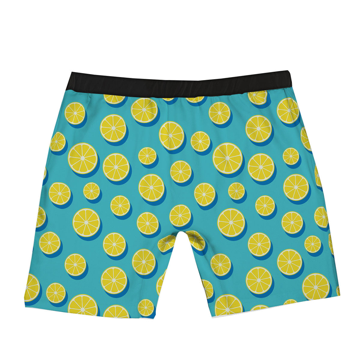 Slices Lemon Print Pattern Boxer Briefs-grizzshop