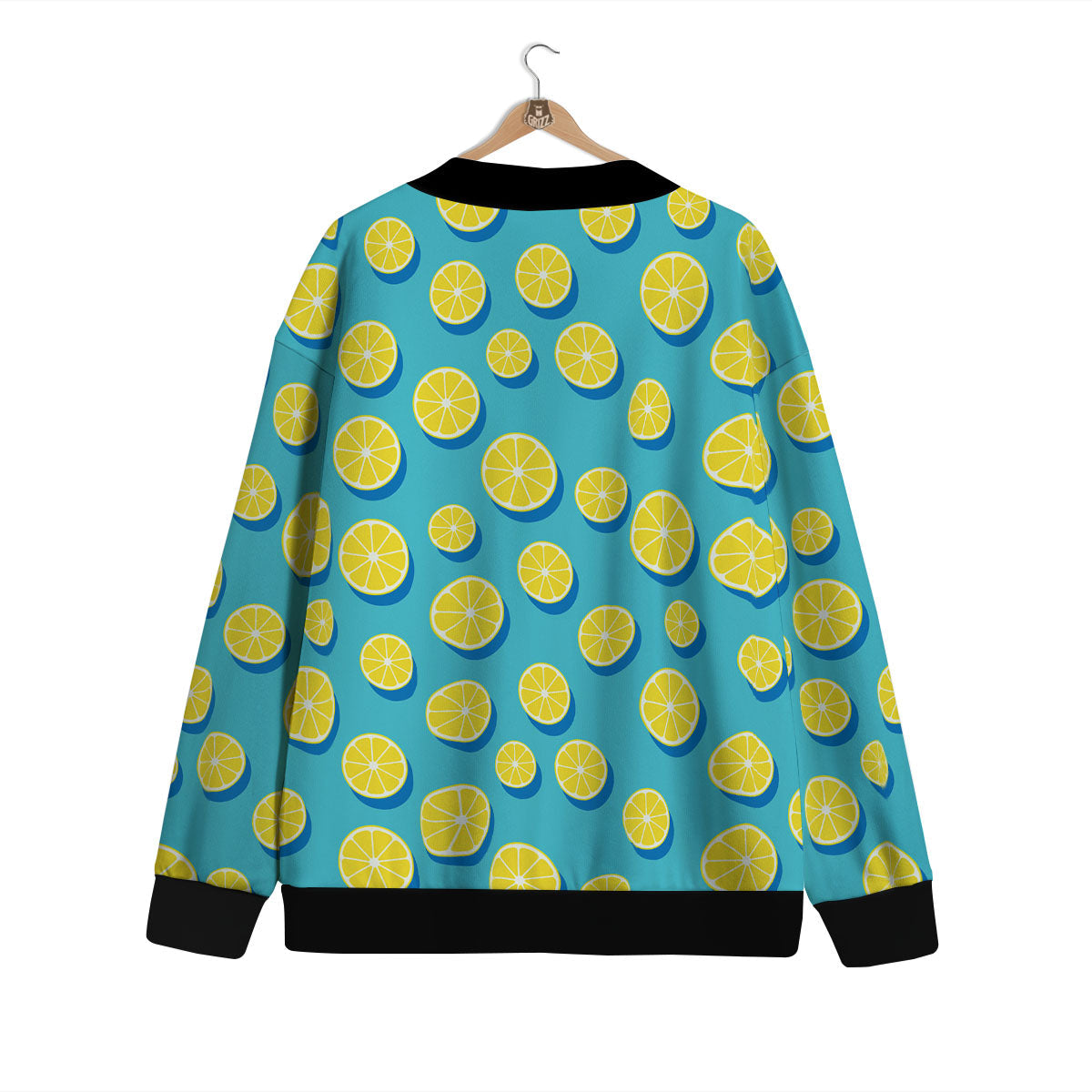 Slices Lemon Print Pattern Cardigan-grizzshop