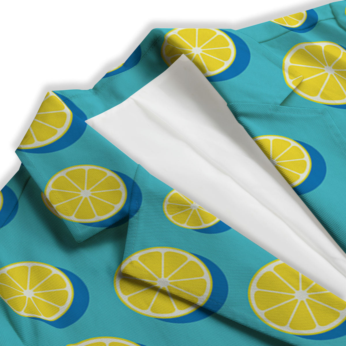 Slices Lemon Print Pattern Women's Blazer-grizzshop