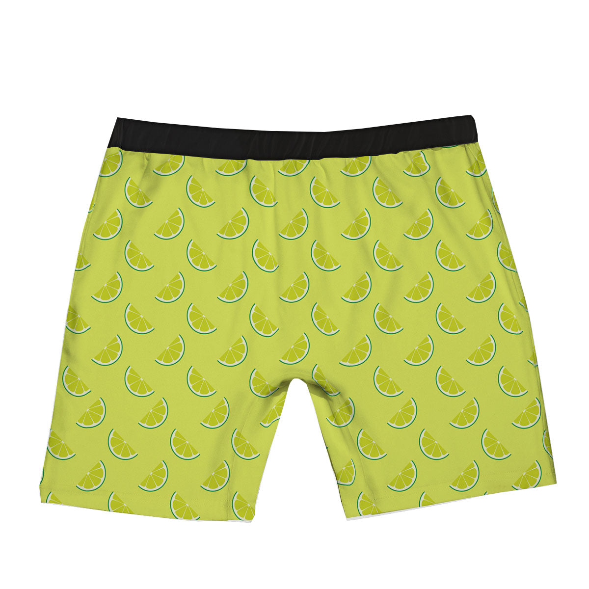 Slices Lime Green Print Pattern Boxer Briefs-grizzshop