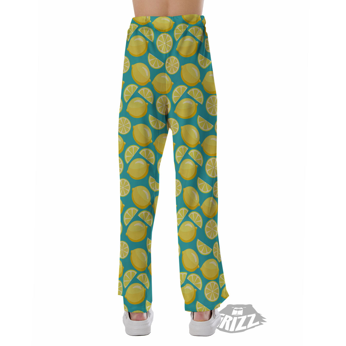 Slices Lime Print Pattern Pajama Pants-grizzshop