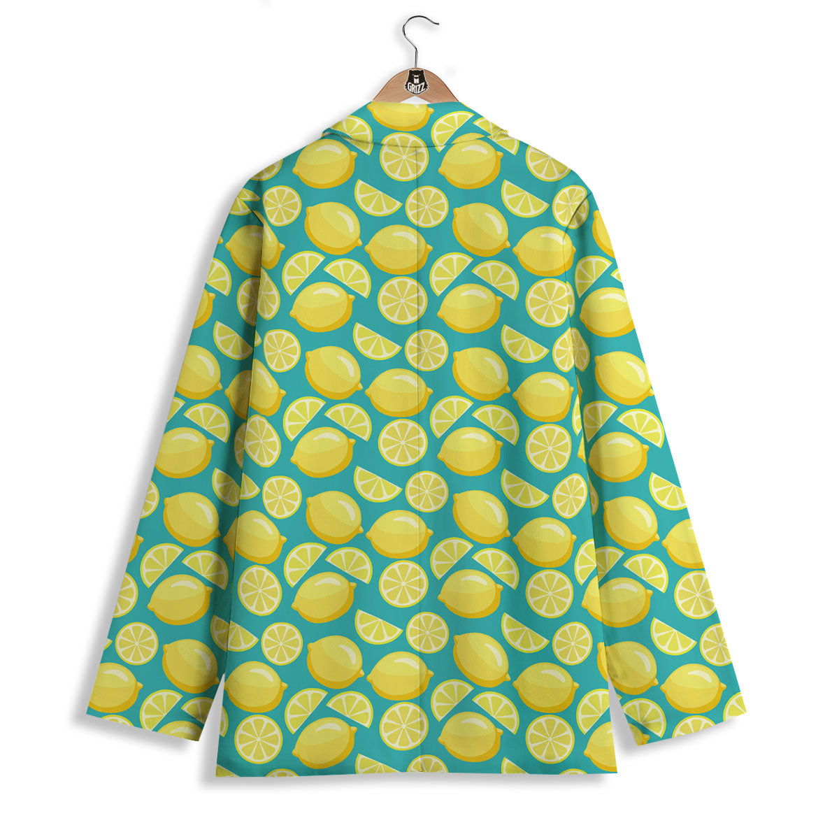 Slices Lime Print Pattern Women's Blazer-grizzshop