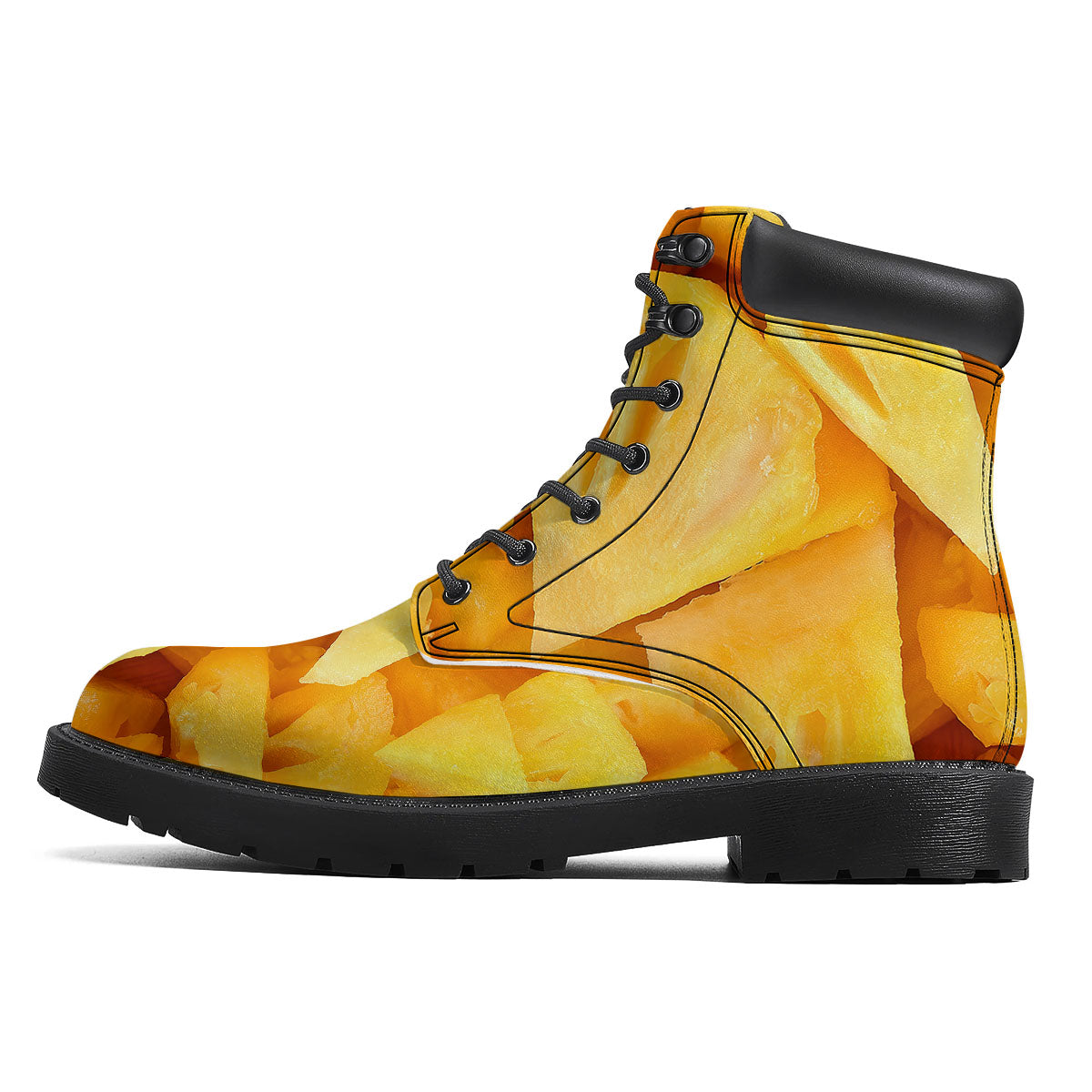Slices Pineapple Print Boots-grizzshop