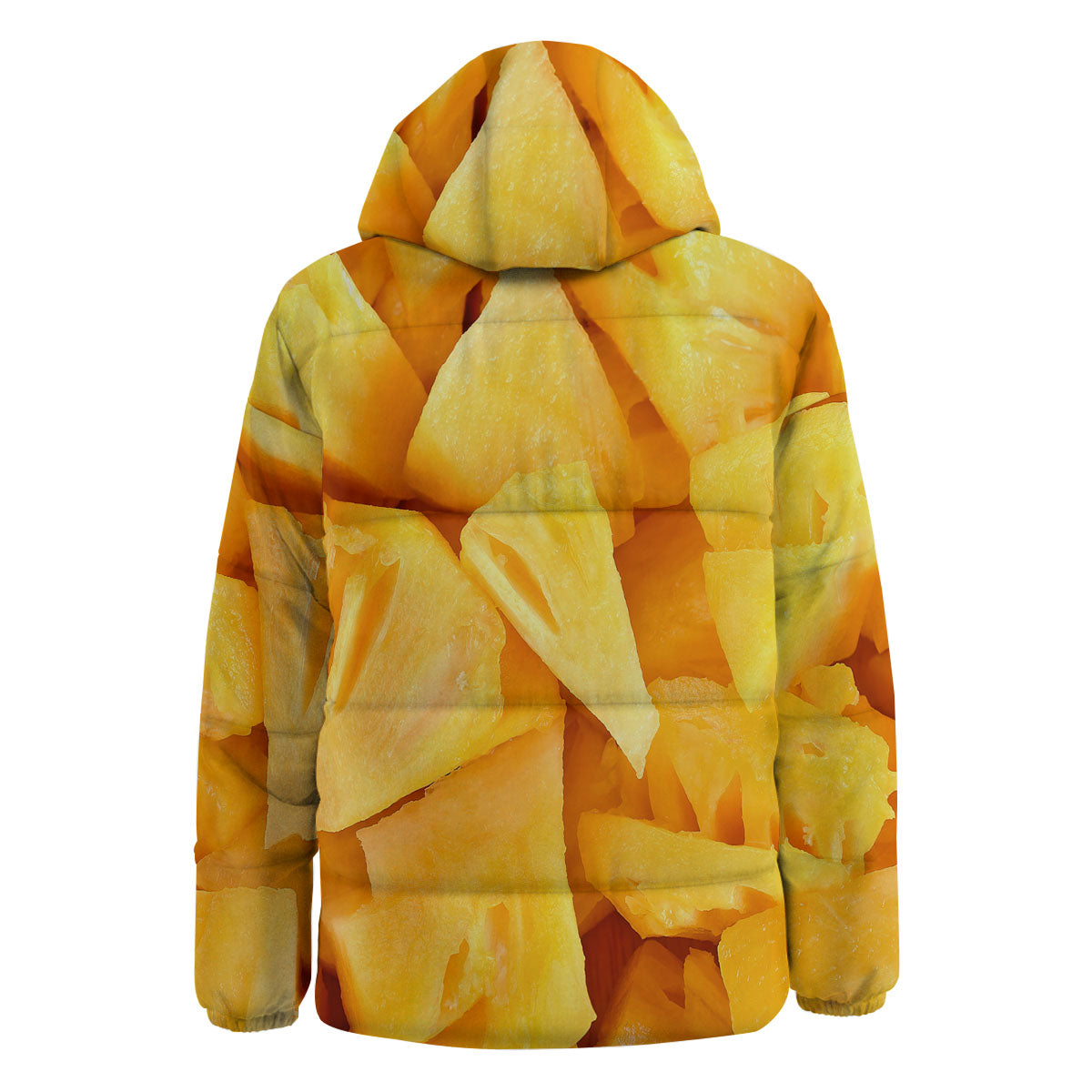 Slices Pineapple Print Down Jacket-grizzshop