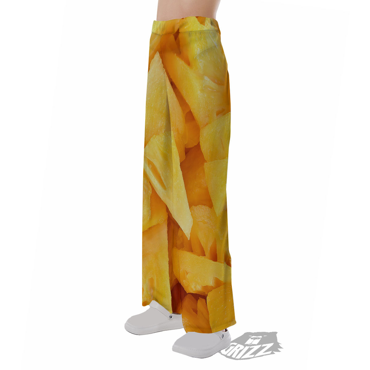 Slices Pineapple Print Pajama Pants-grizzshop