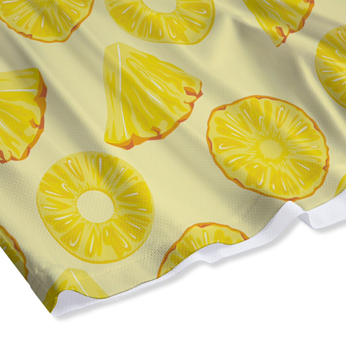 Slices Pineapple Print Pattern Mesh Shorts-grizzshop