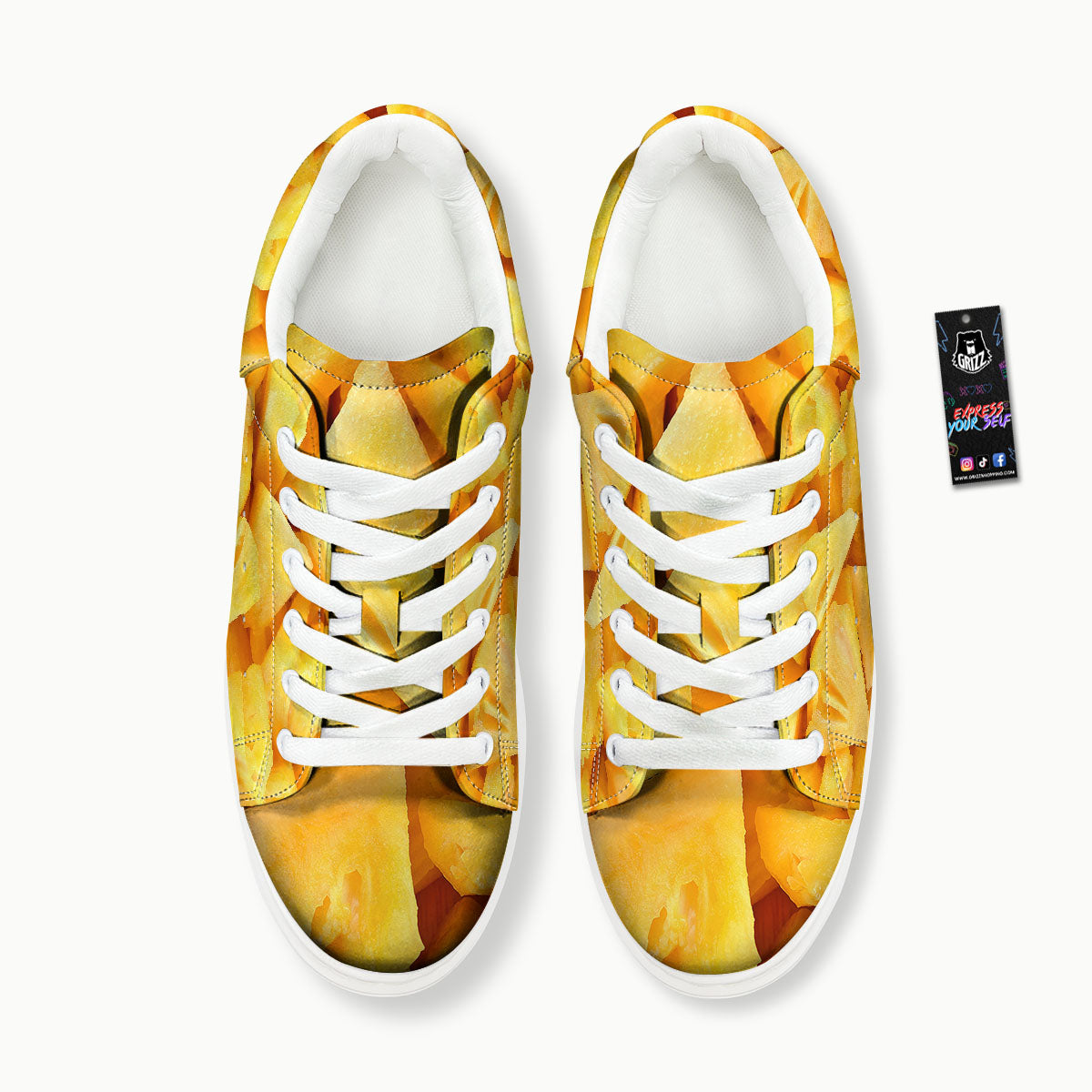 Slices Pineapple Print Platform Shoes-grizzshop