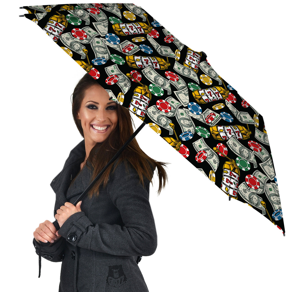 Slot Machines Casino Print Pattern Umbrella-grizzshop