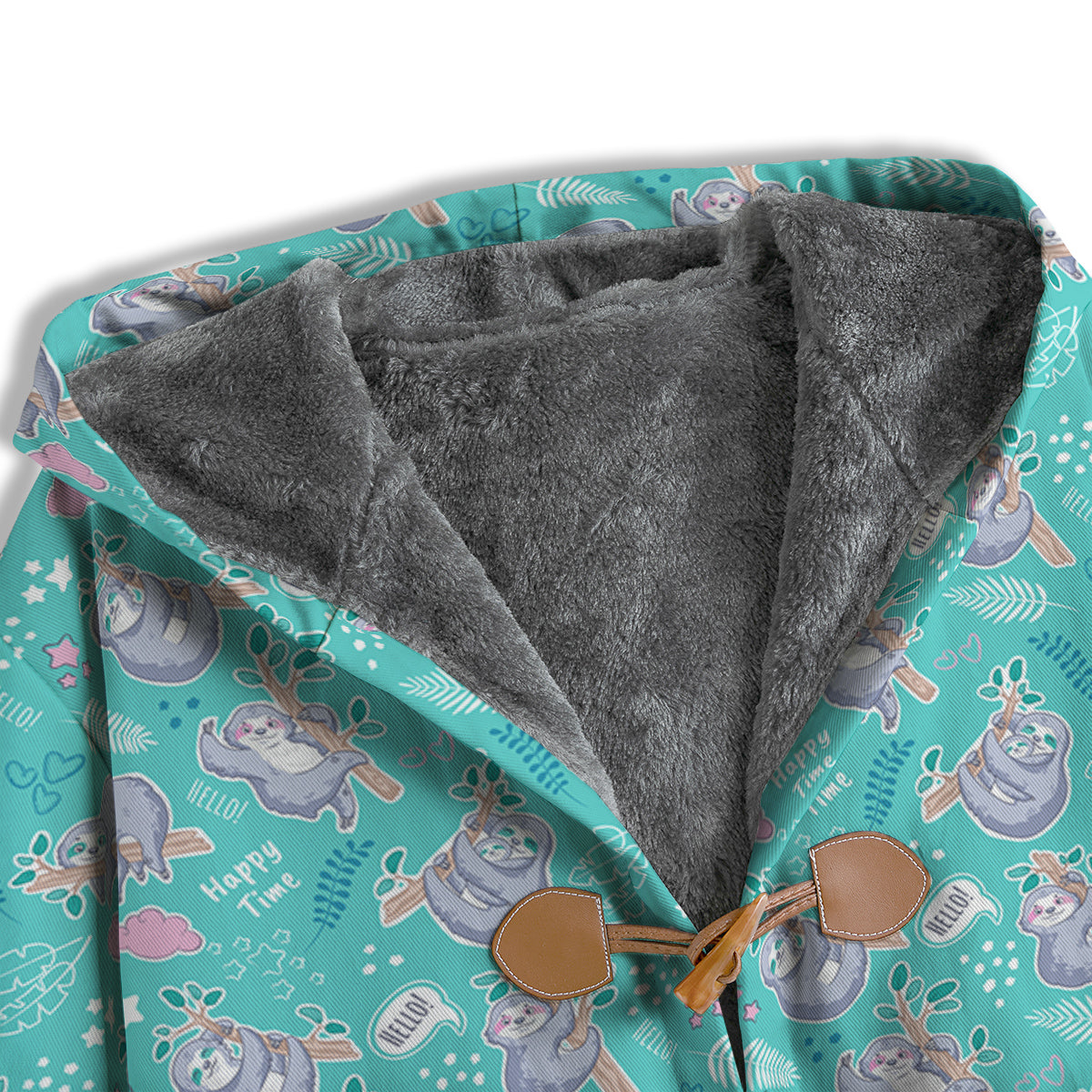 Sloth Cute Print Pattern Men's Windbreaker Jacket-grizzshop