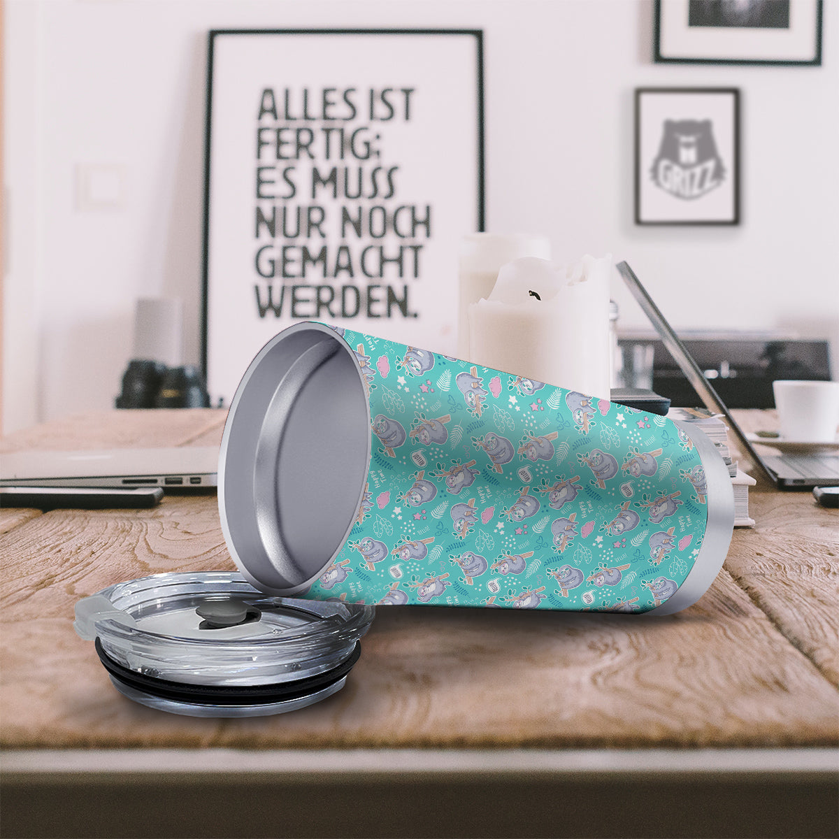 Sloth Cute Print Pattern Tumbler-grizzshop