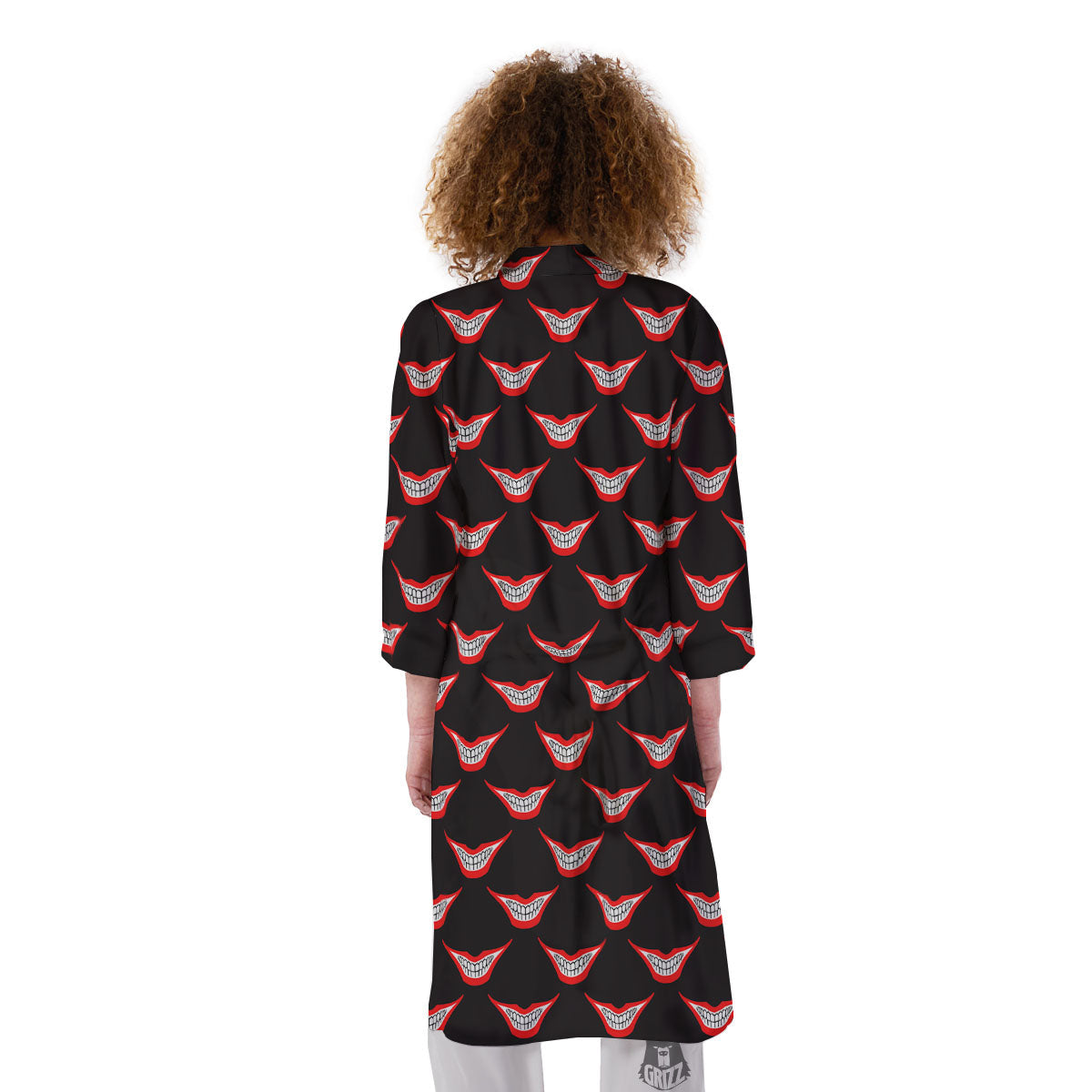 Smile Joker Print Pattern Kimono-grizzshop