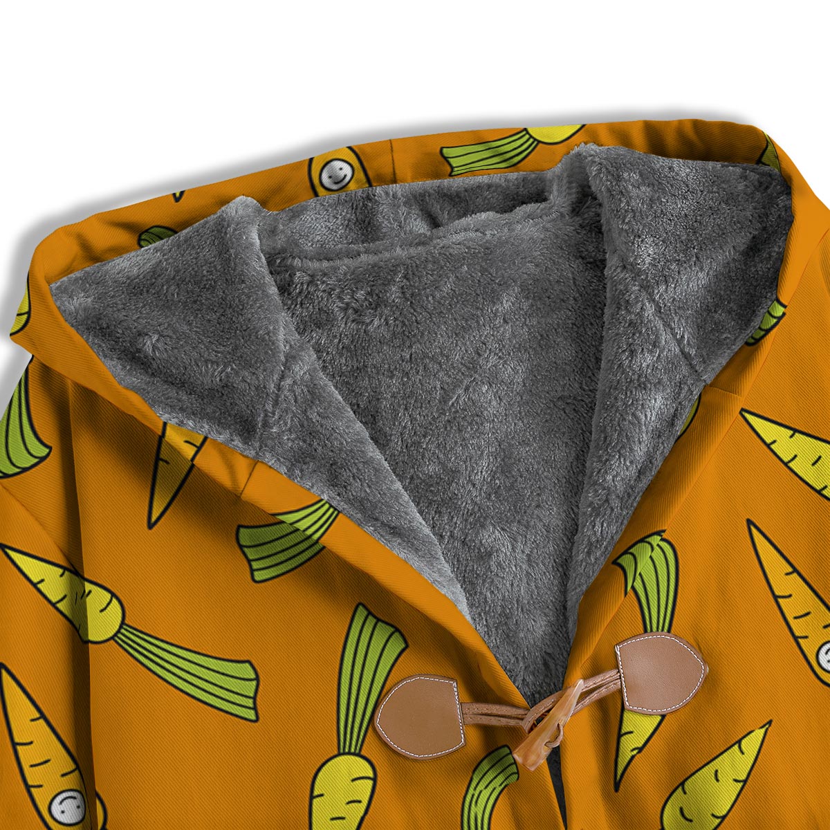 Smiley Carrot Print Pattern Men's Windbreaker Jacket-grizzshop