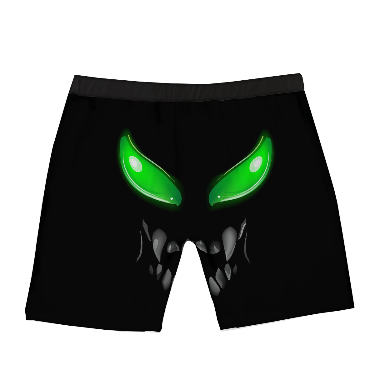 Smiley Face Monster Black Print Boxer Briefs-grizzshop