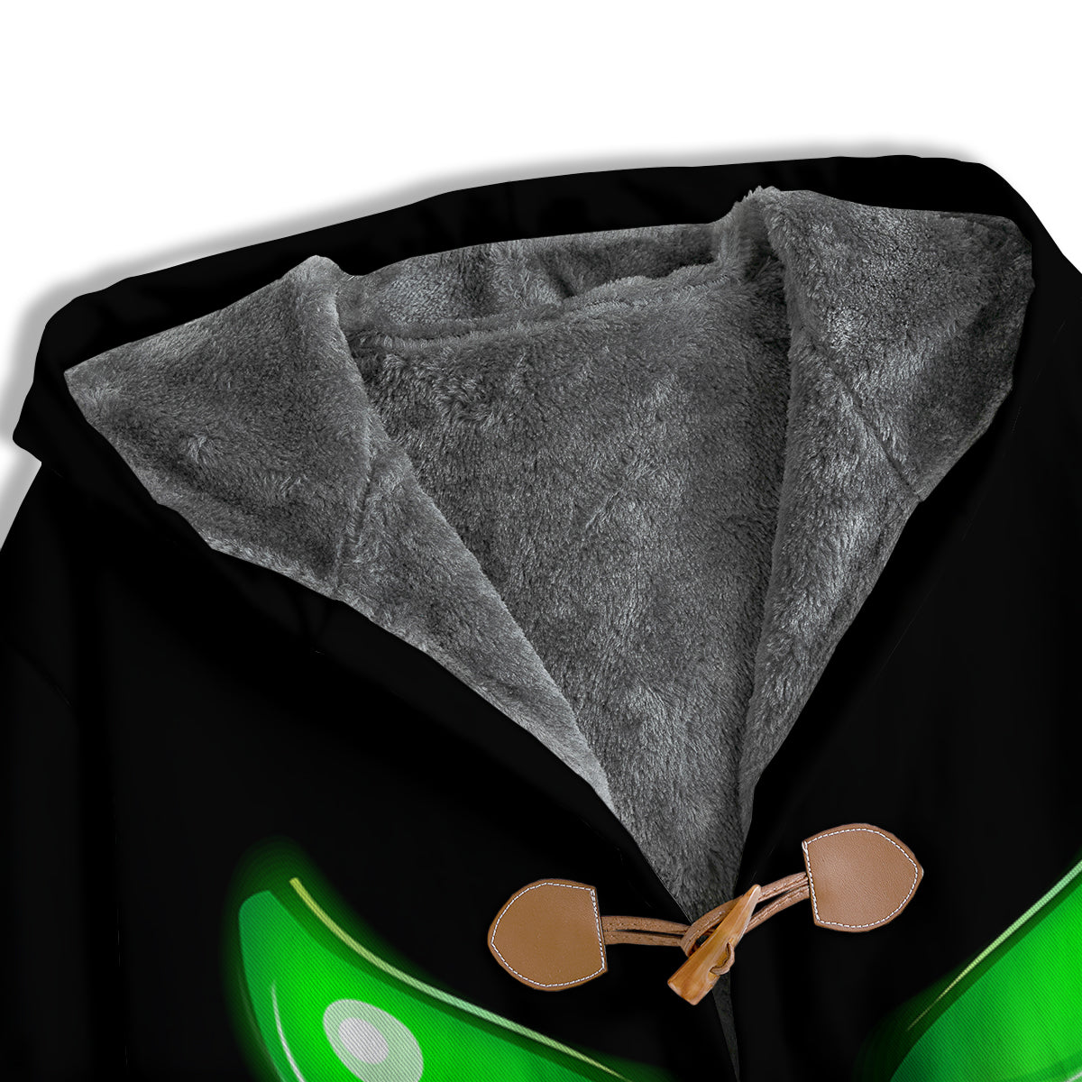 Smiley Face Monster Black Print Men's Windbreaker Jacket-grizzshop