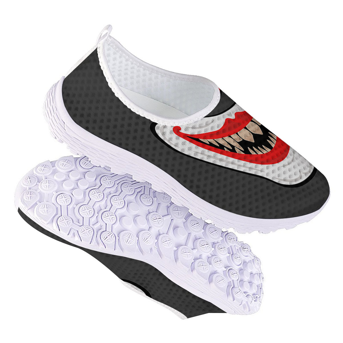 Smiling Clown Halloween Print Nurse Shoes-grizzshop