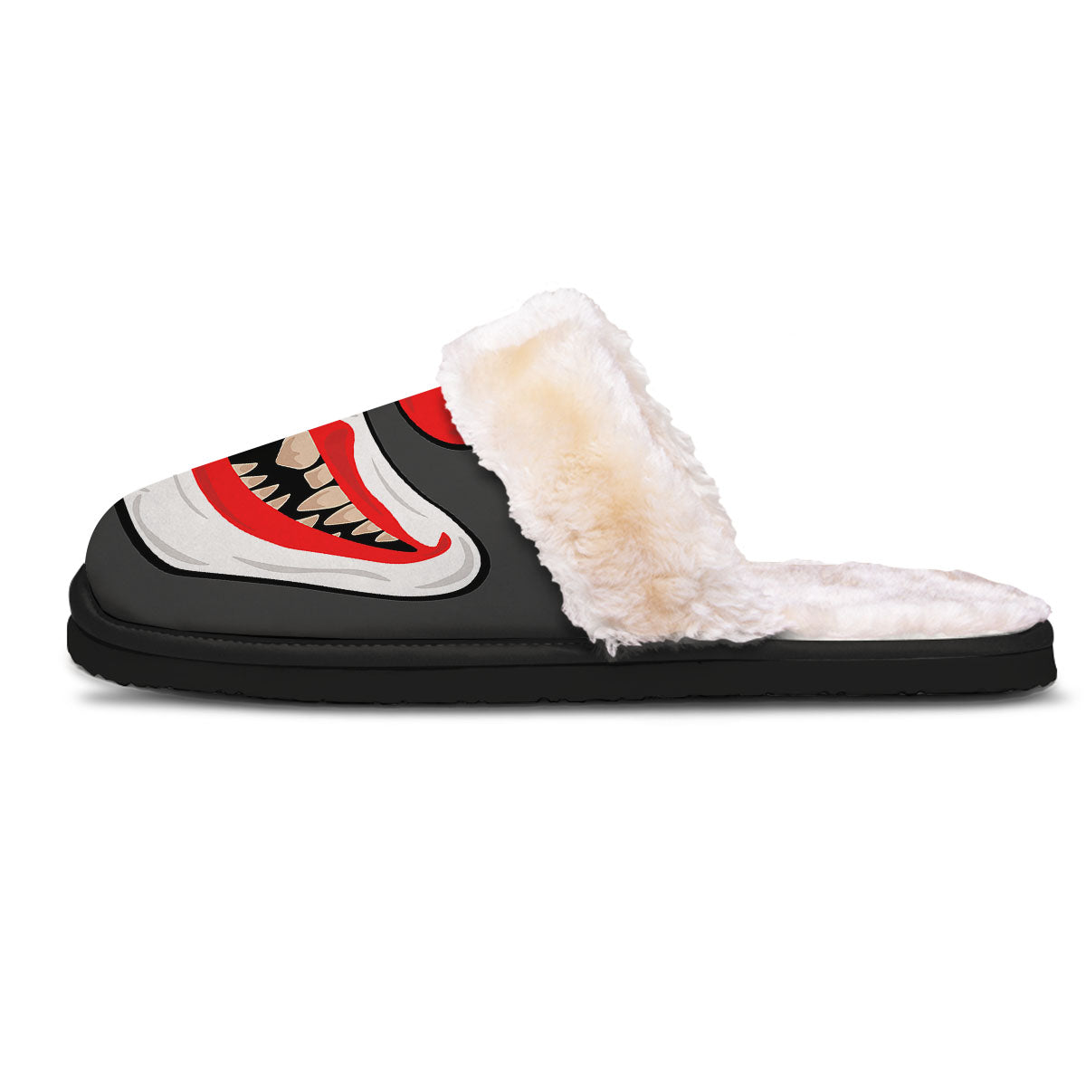 Smiling Clown Halloween Print Slippers-grizzshop