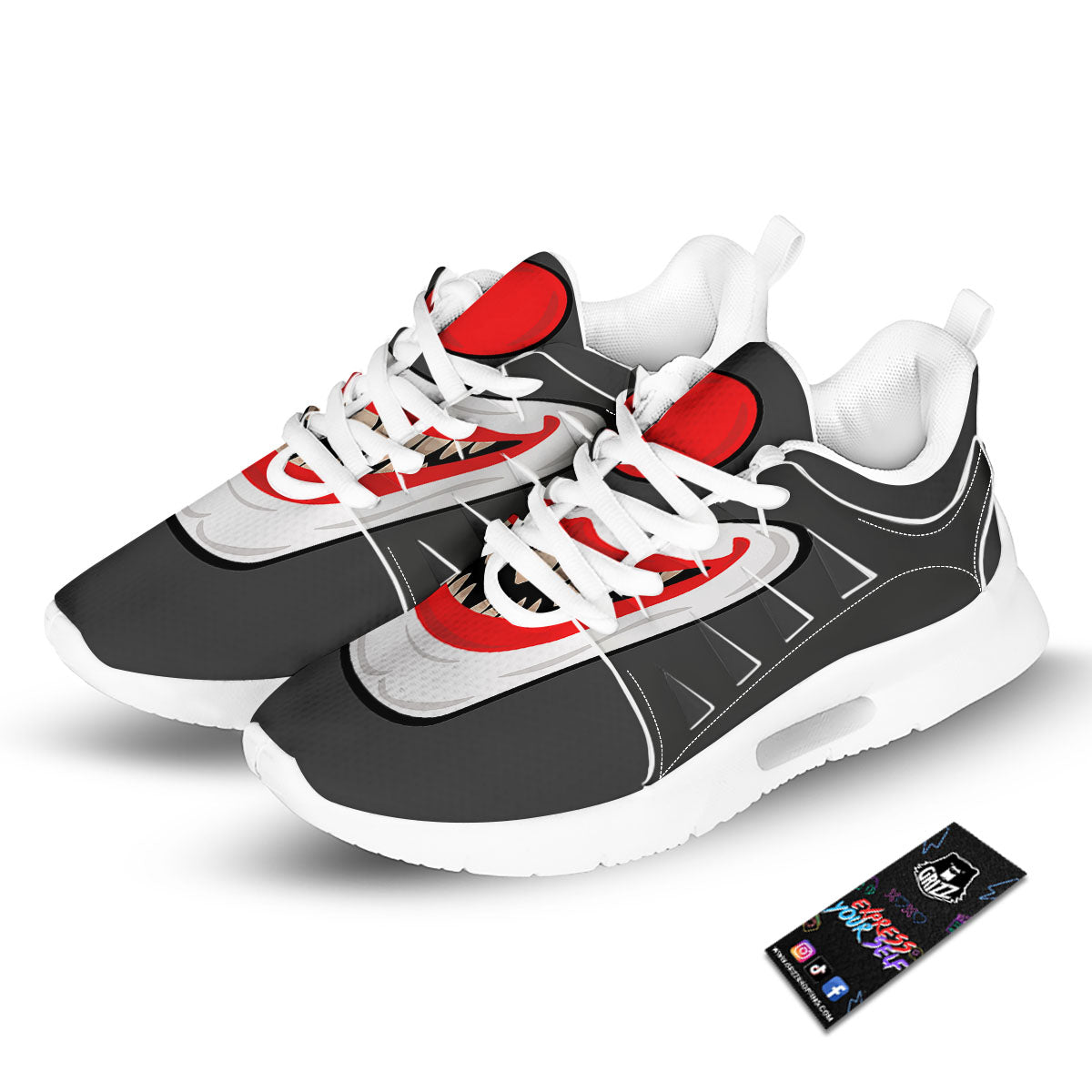 Smiling Clown Halloween Print Tennis Shoes-grizzshop