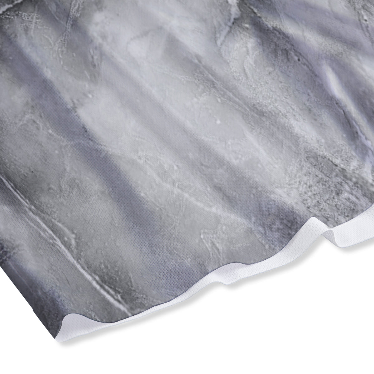 Smoke Marble White Grey Print Pattern Mesh Shorts