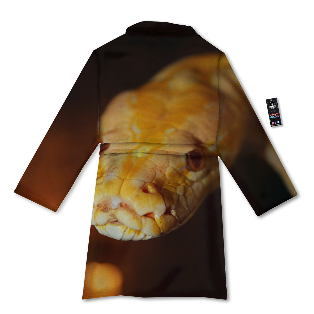 Snake Albino Print Bathrobe-grizzshop