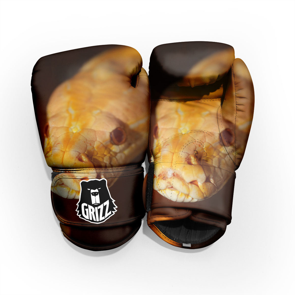 Snake Albino Print Pro Boxing Glove