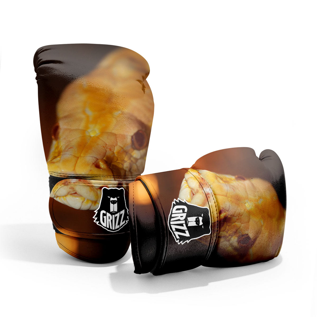Snake Albino Print Pro Boxing Glove