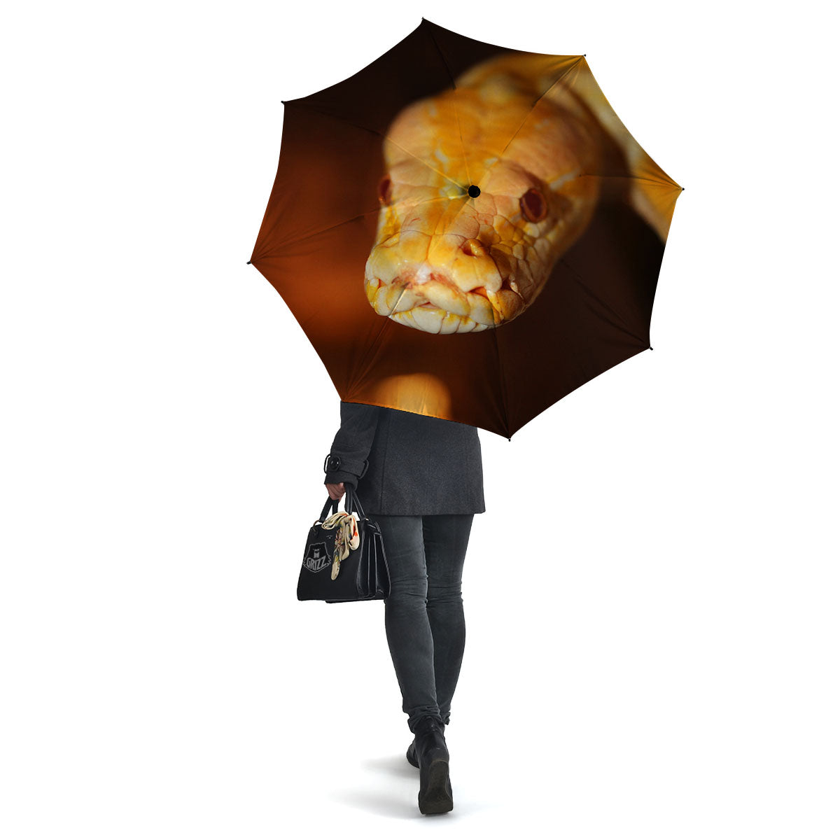 Snake Albino Print Umbrella-grizzshop