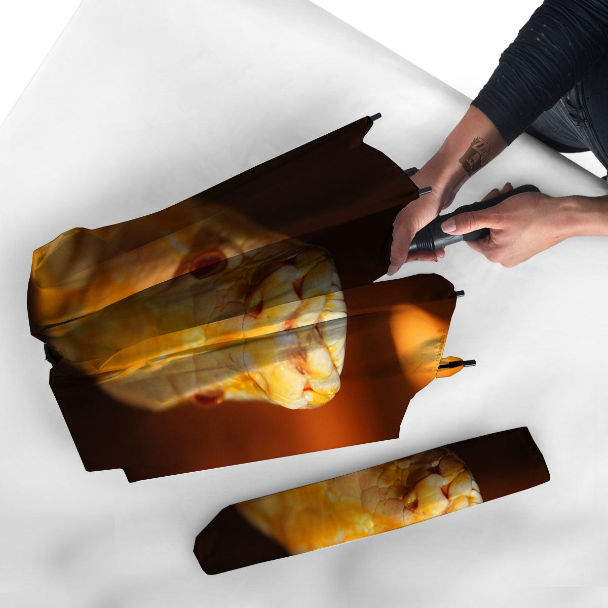 Snake Albino Print Umbrella-grizzshop