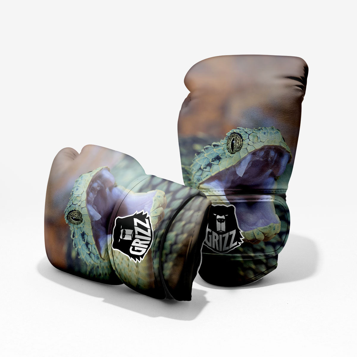 Snake Atheris Nitschei Print Pro Boxing Glove