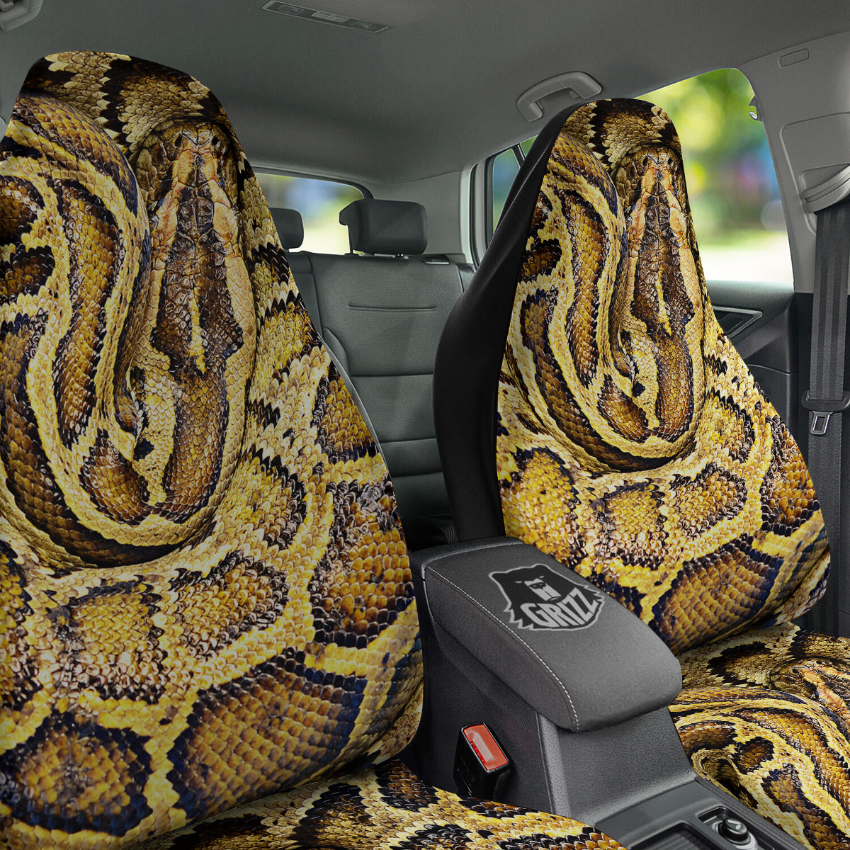 Snake Burmese Python Print Car Seat Covers-grizzshop