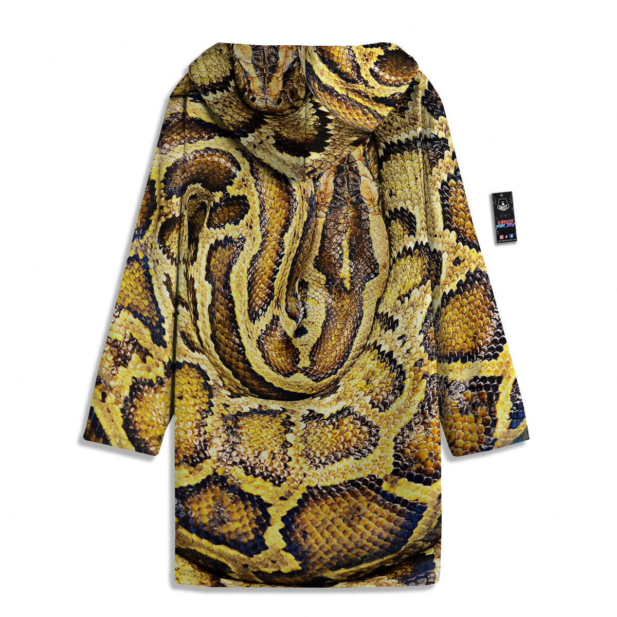 Snake Burmese Python Print Men's Windbreaker Jacket-grizzshop