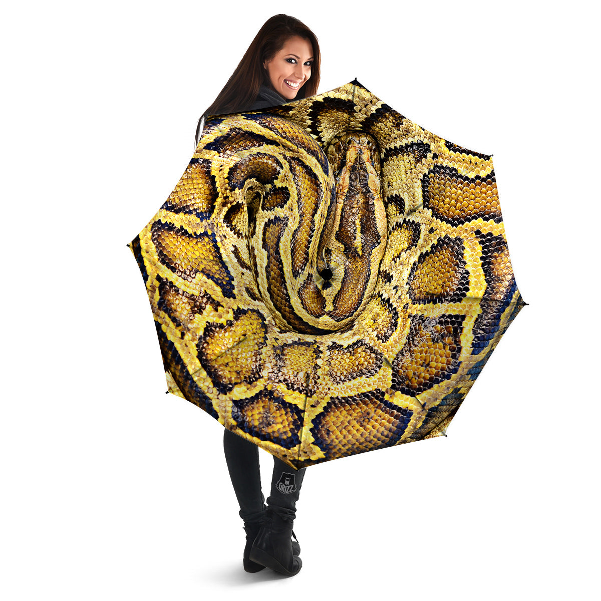 Snake Burmese Python Print Umbrella-grizzshop