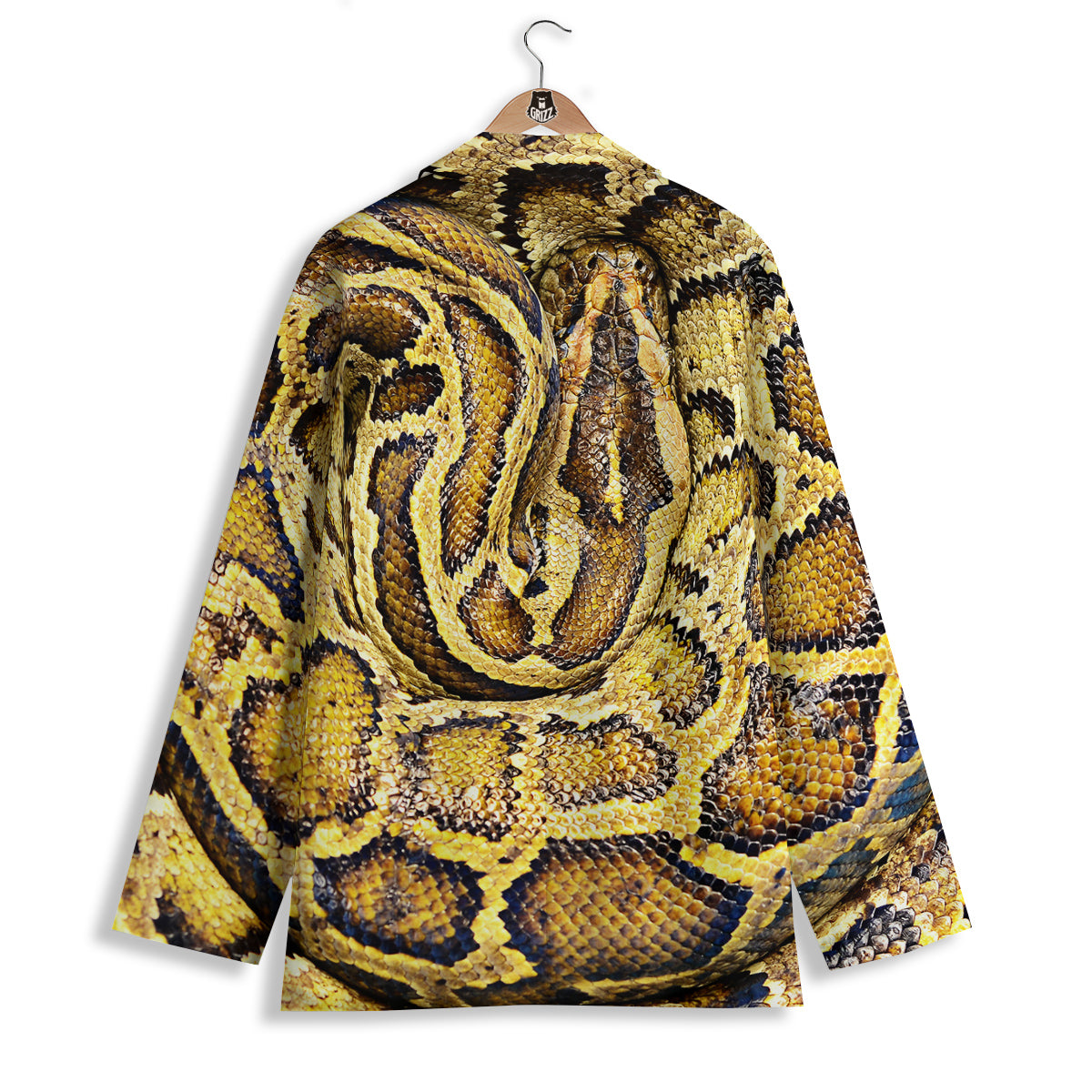 Snake Burmese Python Print Women's Blazer-grizzshop