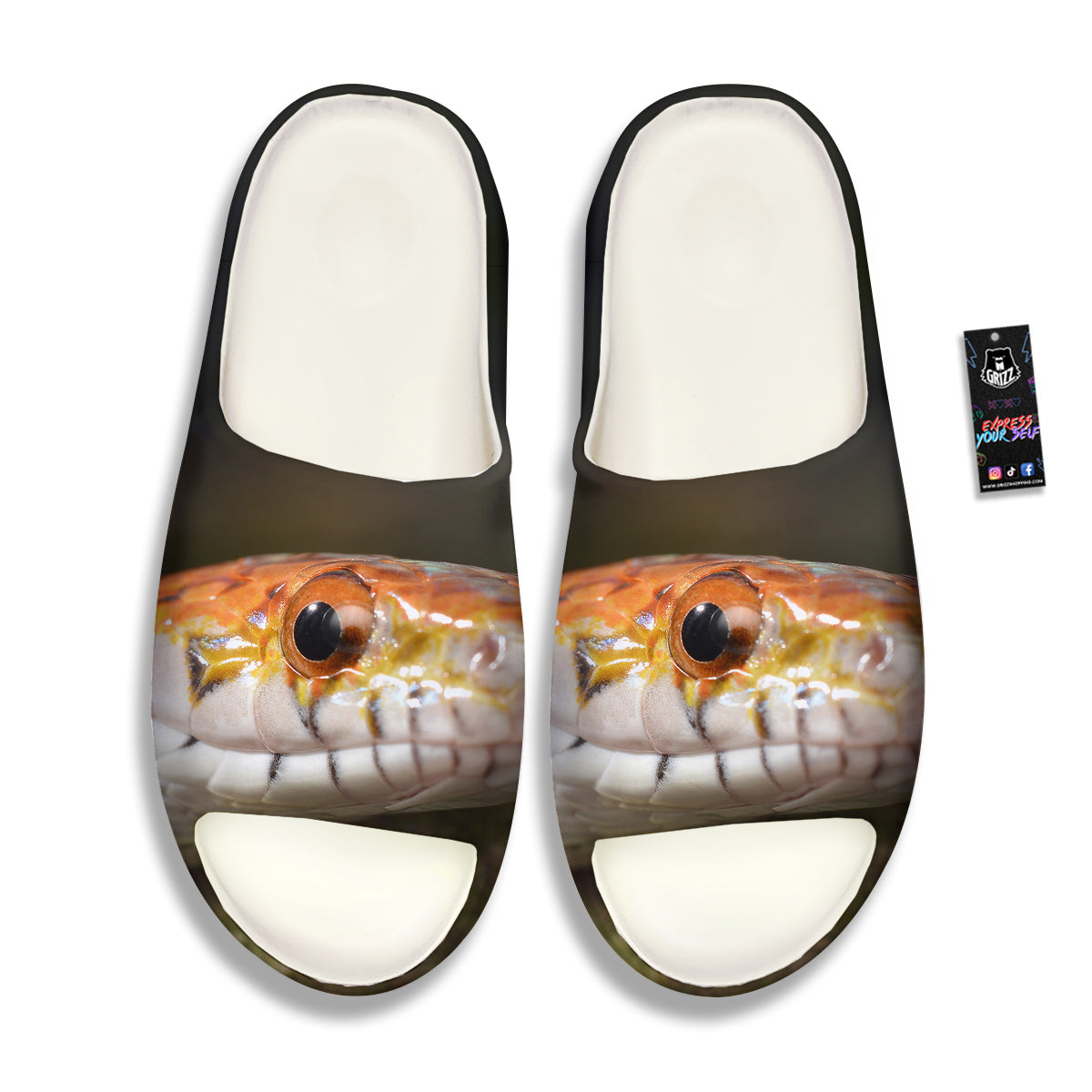 Snake Corn Print Sandals-grizzshop
