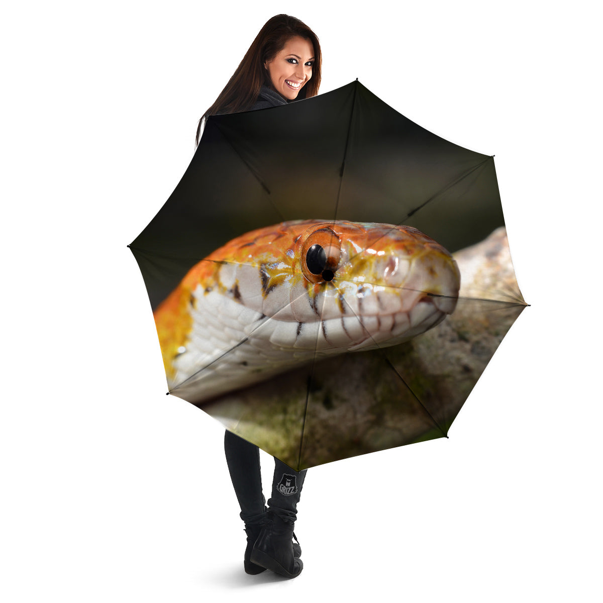 Snake Corn Print Umbrella-grizzshop