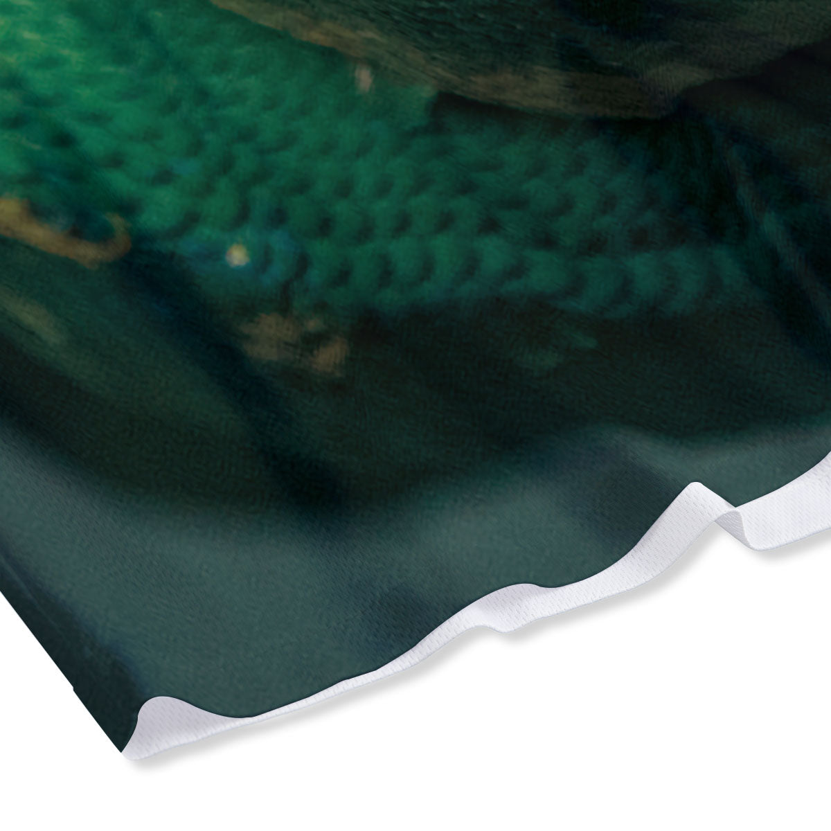 Snake Emerald Tree Boa Print Mesh Shorts