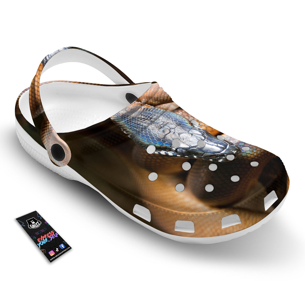 Snake Leiopython Print Clog-grizzshop