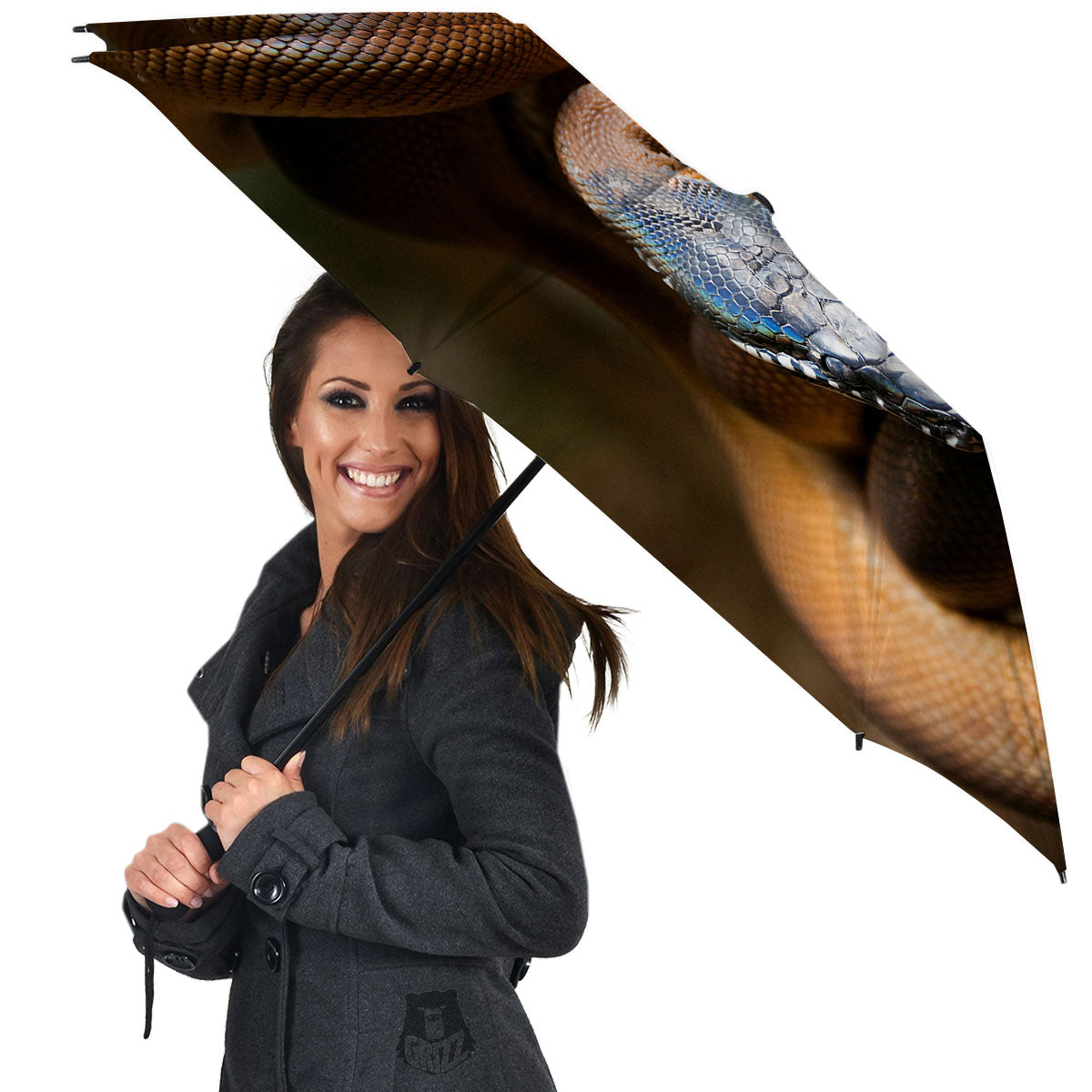 Snake Leiopython Print Umbrella-grizzshop