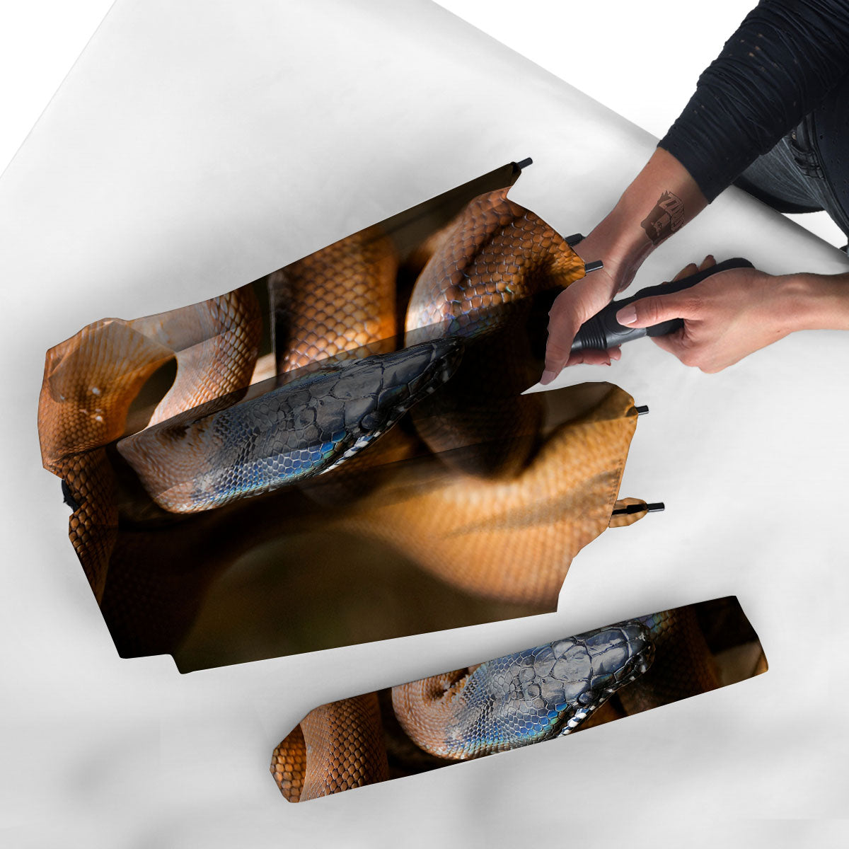 Snake Leiopython Print Umbrella-grizzshop