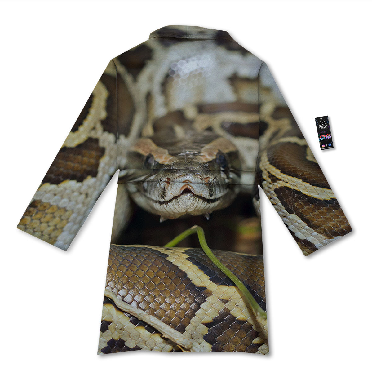 Snake Python Print Bathrobe-grizzshop