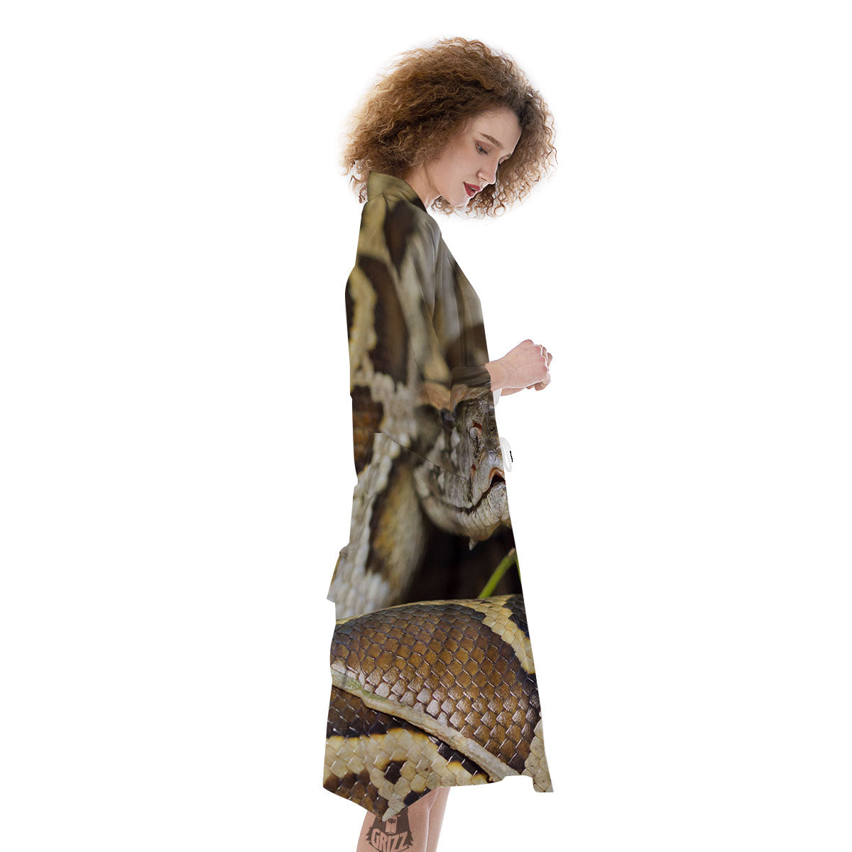 Snake Python Print Kimono-grizzshop